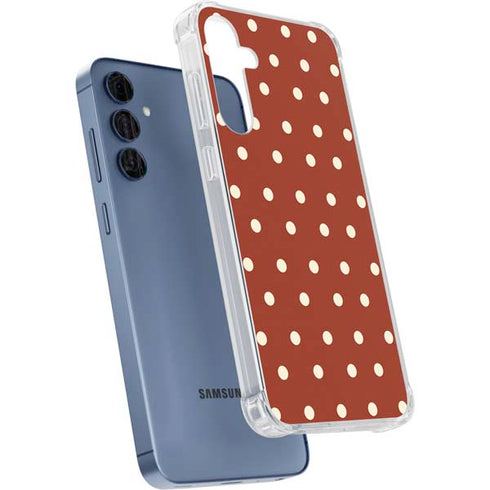 Neutral Polka Dots Galaxy A35 5G Clear Case